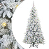 Vidaxx árbol de Navidad artificial plegable blanco 210 cm PE y PVC