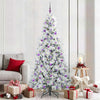 Vidaxx árbol de Navidad artificial plegable blanco 210 cm PE y PVC