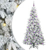Vidaxx árbol de Navidad artificial plegable blanco 210 cm PE y PVC