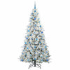 Vidaxl kunstmatige inklapbare kerstboom wit 210 cm pe en pvc