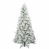 Vidaxx albero di Natale artificiale pieghevole bianco 240 cm PE e PVC