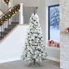 Vidaxl kunstmatige inklapbare kerstboom wit 240 cm pe en pvc