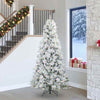 Vidaxx albero di Natale artificiale pieghevole bianco 240 cm PE e PVC