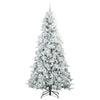 Vidaxx árbol de Navidad artificial plegable blanco 240 cm PE y PVC