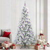 Vidaxx árbol de Navidad artificial plegable blanco 240 cm PE y PVC