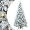 Vidaxx albero di Natale artificiale pieghevole bianco 240 cm PE e PVC