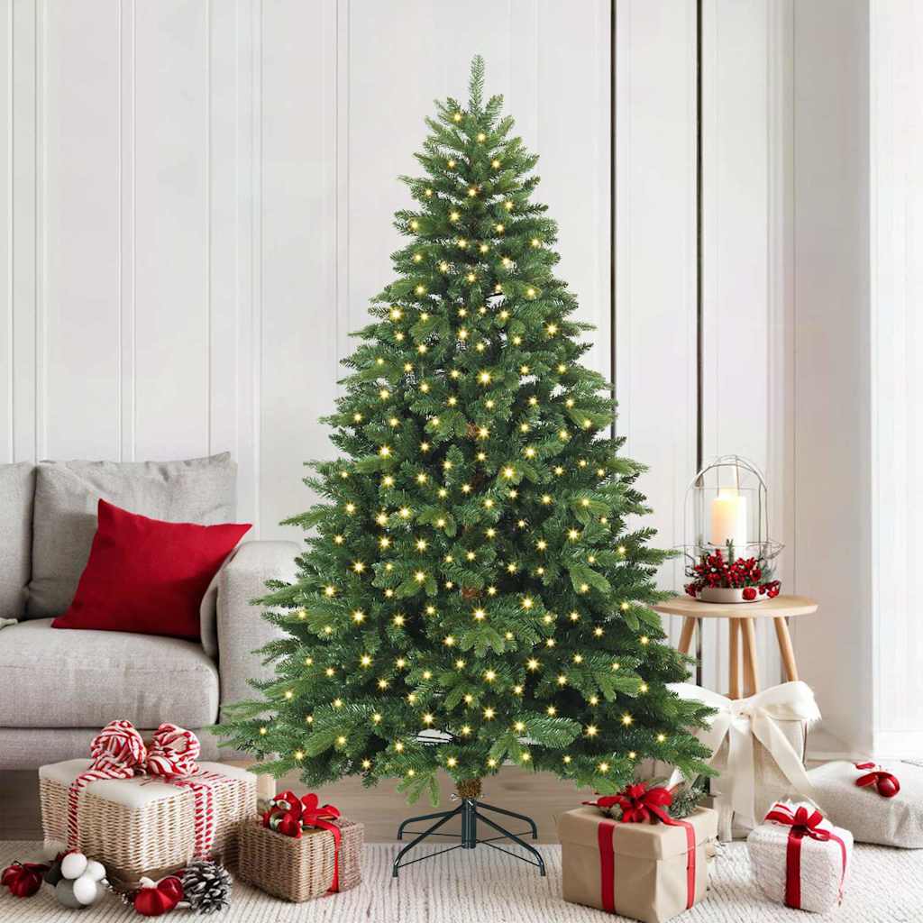 Albero di Natale artificiale Vidaxx con 300 LED con standard verde 180 cm PE e PVC