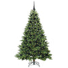 Albero di Natale artificiale Vidaxx con 300 LED con standard verde 180 cm PE e PVC