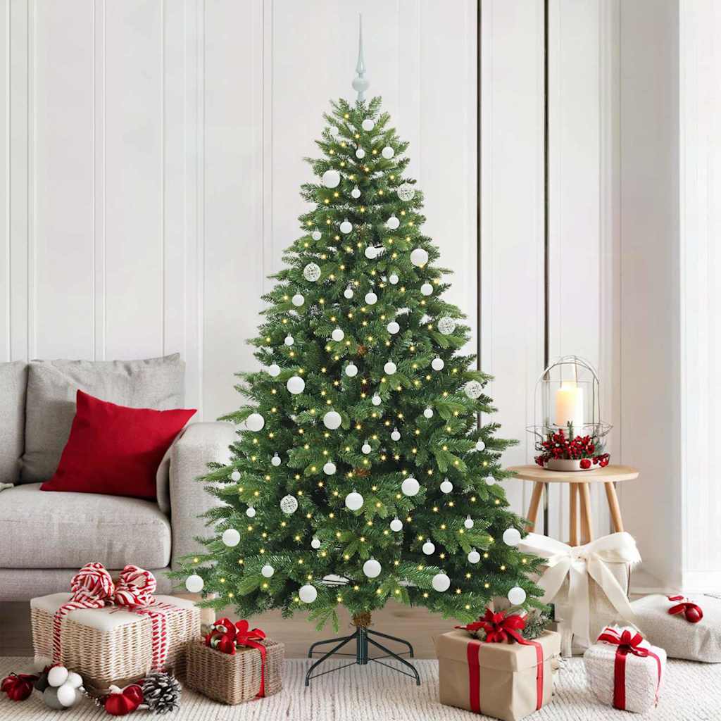 Albero di Natale artificiale Vidaxx con 300 LED con standard verde 180 cm PE e PVC