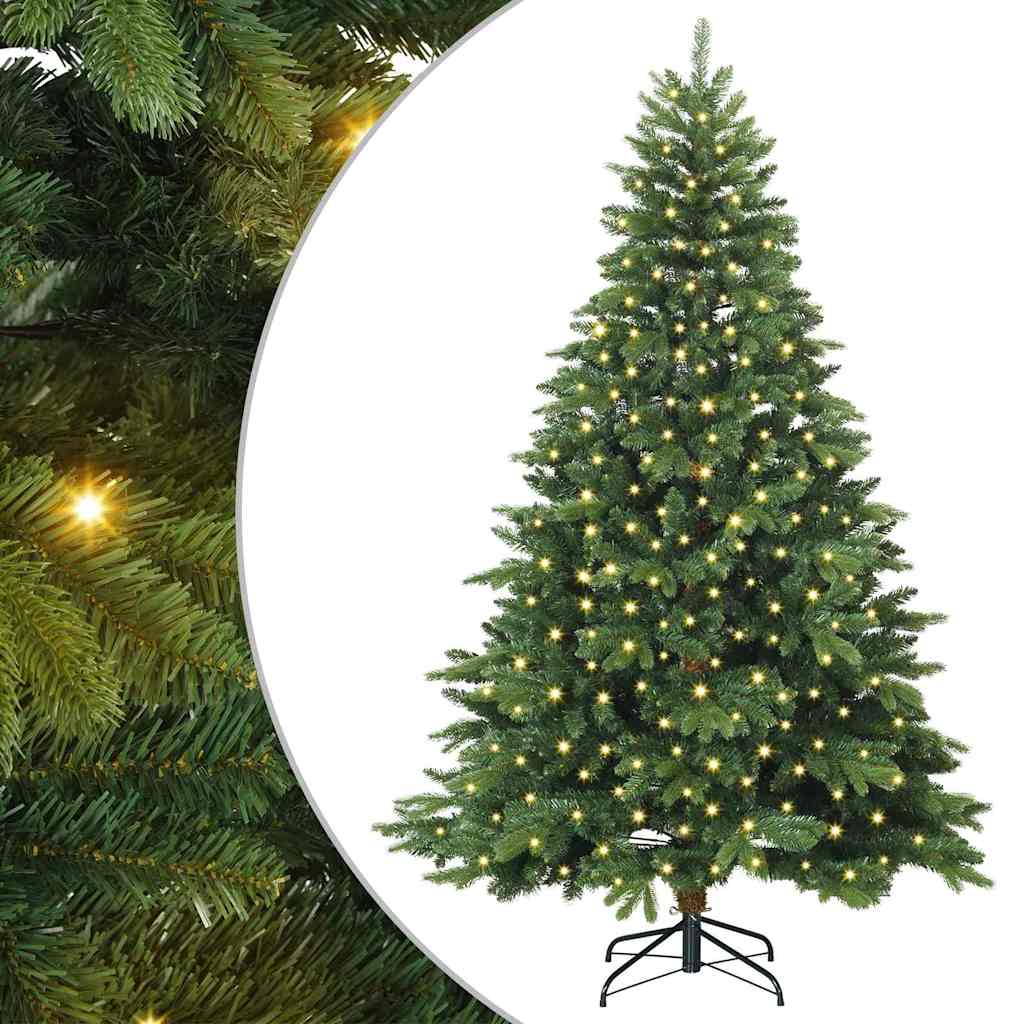 Albero di Natale artificiale Vidaxx con 300 LED con standard verde 210 cm PE e PVC