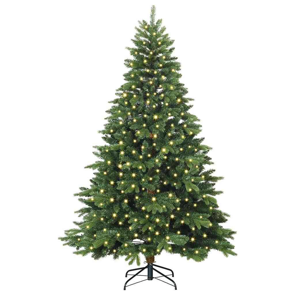 Albero di Natale artificiale Vidaxx con 300 LED con standard verde 210 cm PE e PVC