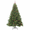 Albero di Natale artificiale Vidaxx con 300 LED con standard verde 210 cm PE e PVC