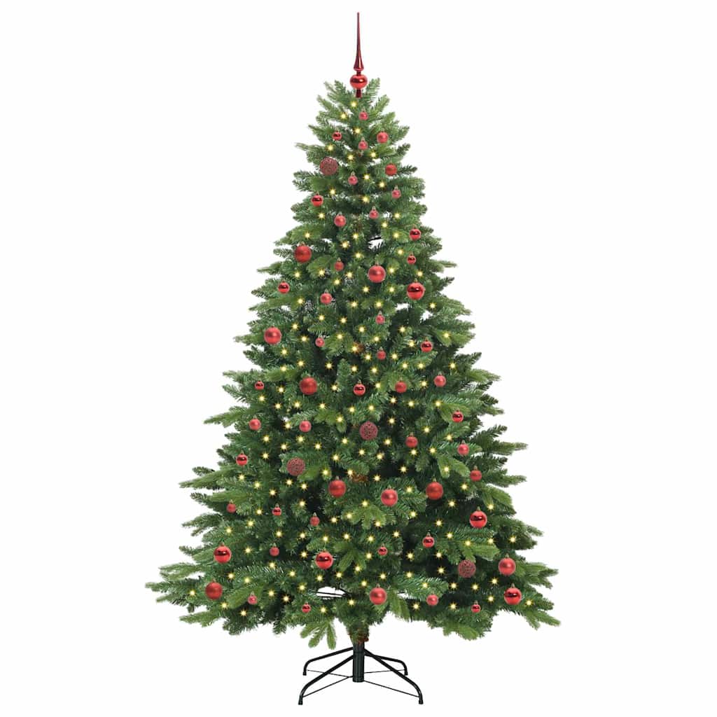 Albero di Natale artificiale Vidaxx con 300 LED con standard verde 210 cm PE e PVC
