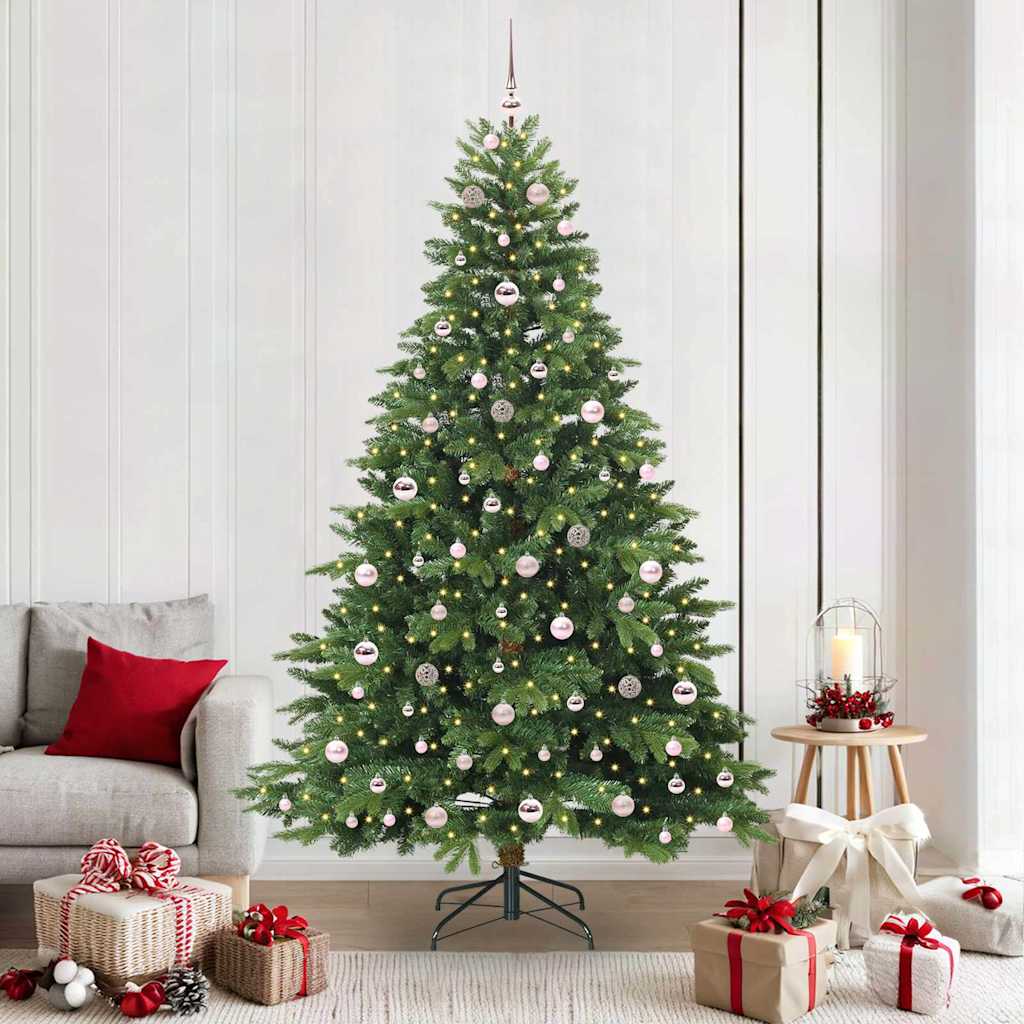 Albero di Natale artificiale Vidaxx con 300 LED con standard verde 210 cm PE e PVC