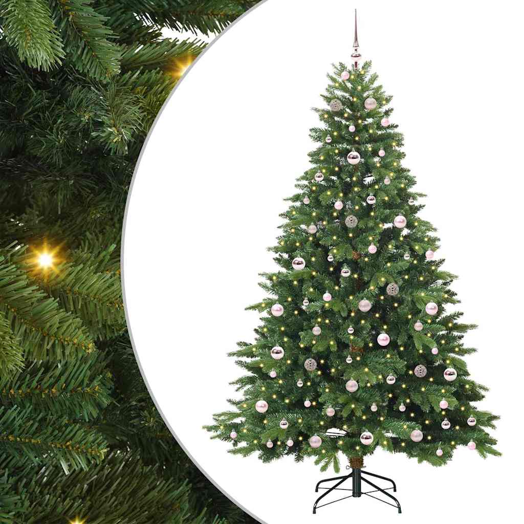 Albero di Natale artificiale Vidaxx con 300 LED con standard verde 210 cm PE e PVC
