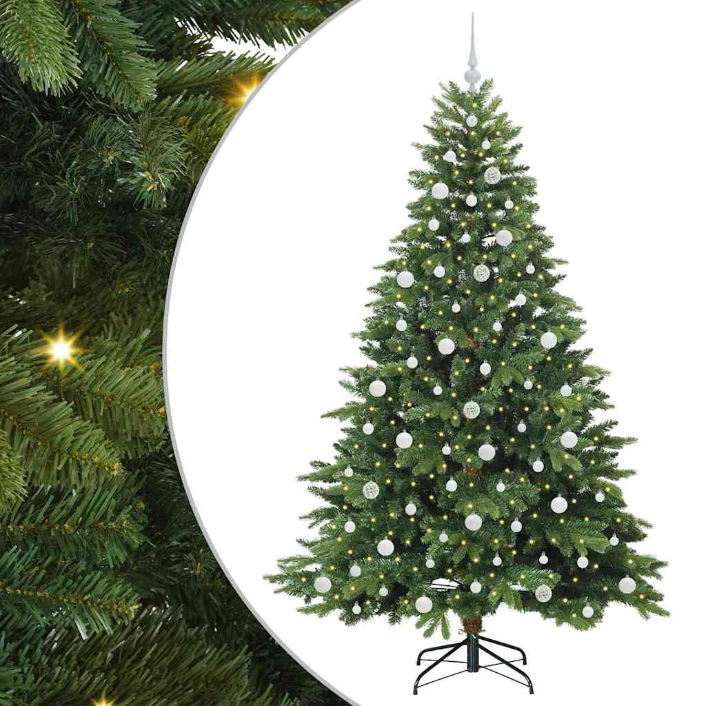 Albero di Natale artificiale Vidaxx con 300 LED con standard verde 210 cm PE e PVC