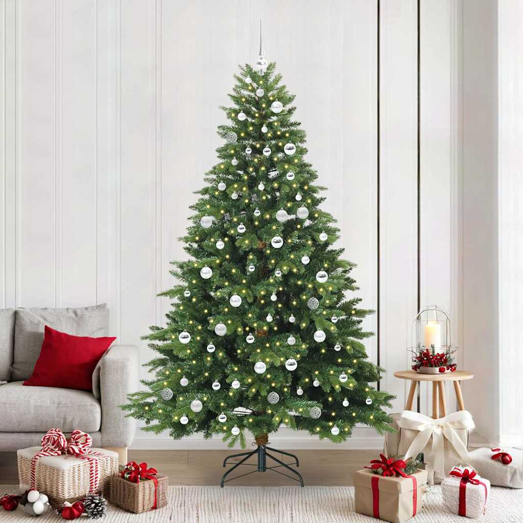 Albero di Natale artificiale Vidaxx con 300 LED con standard verde 210 cm PE e PVC