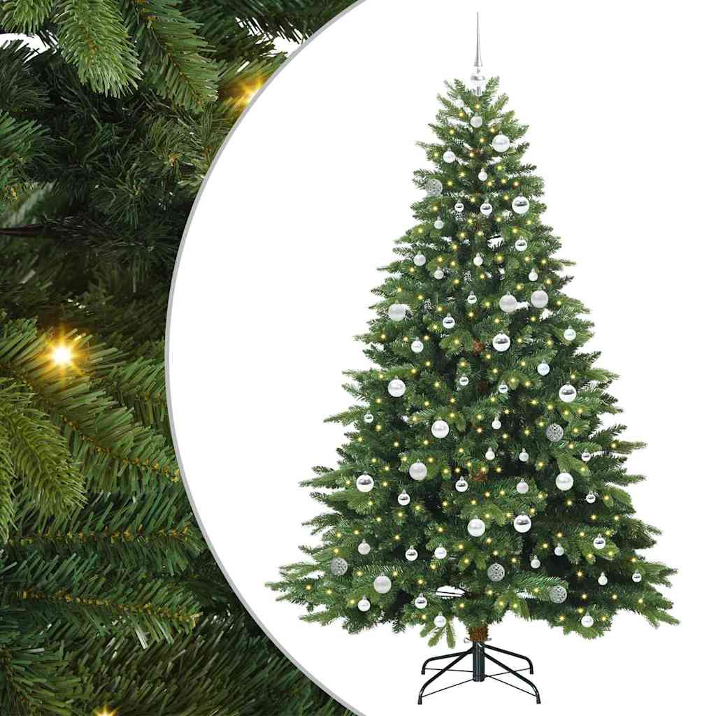Albero di Natale artificiale Vidaxx con 300 LED con standard verde 210 cm PE e PVC