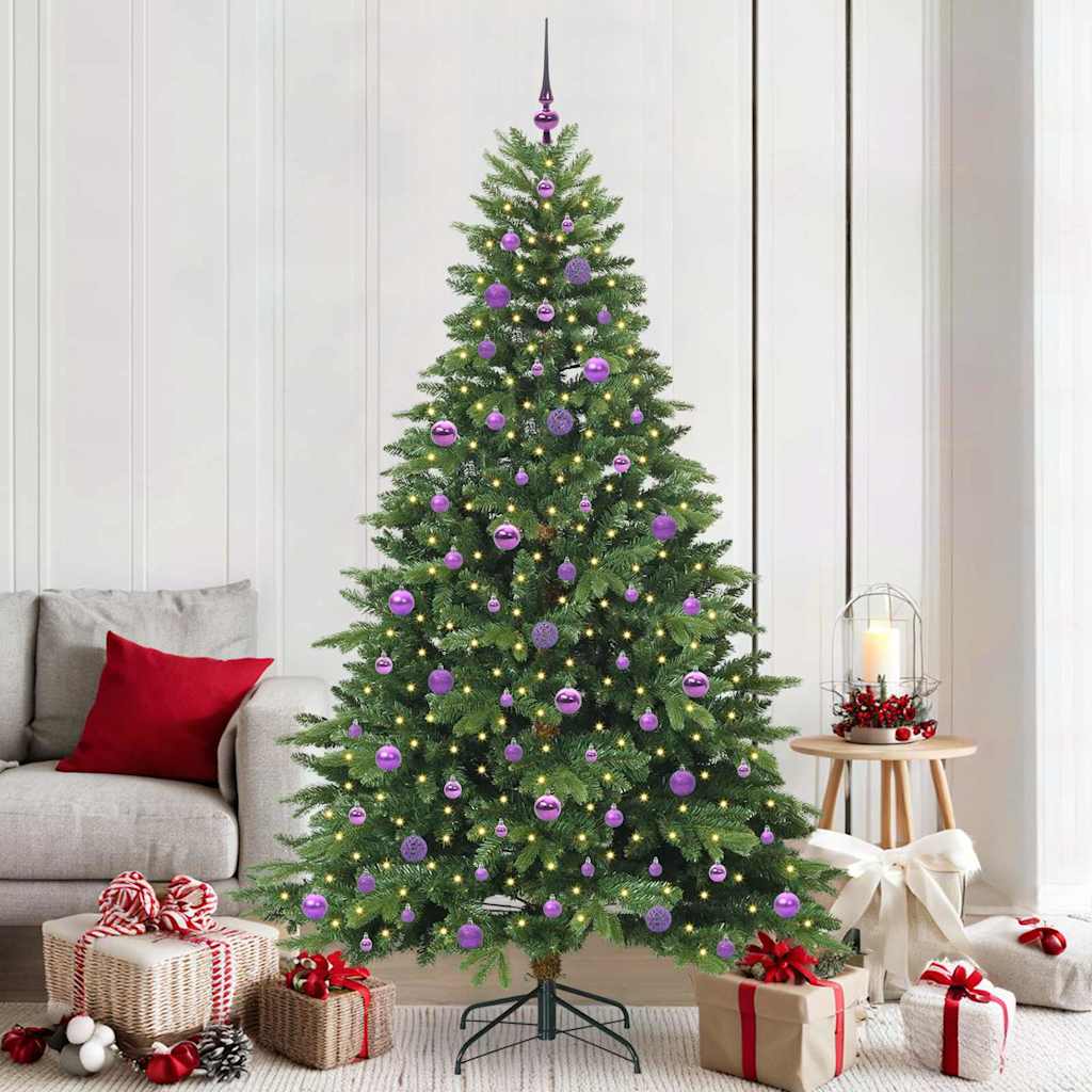Albero di Natale artificiale Vidaxx con 300 LED con standard verde 210 cm PE e PVC