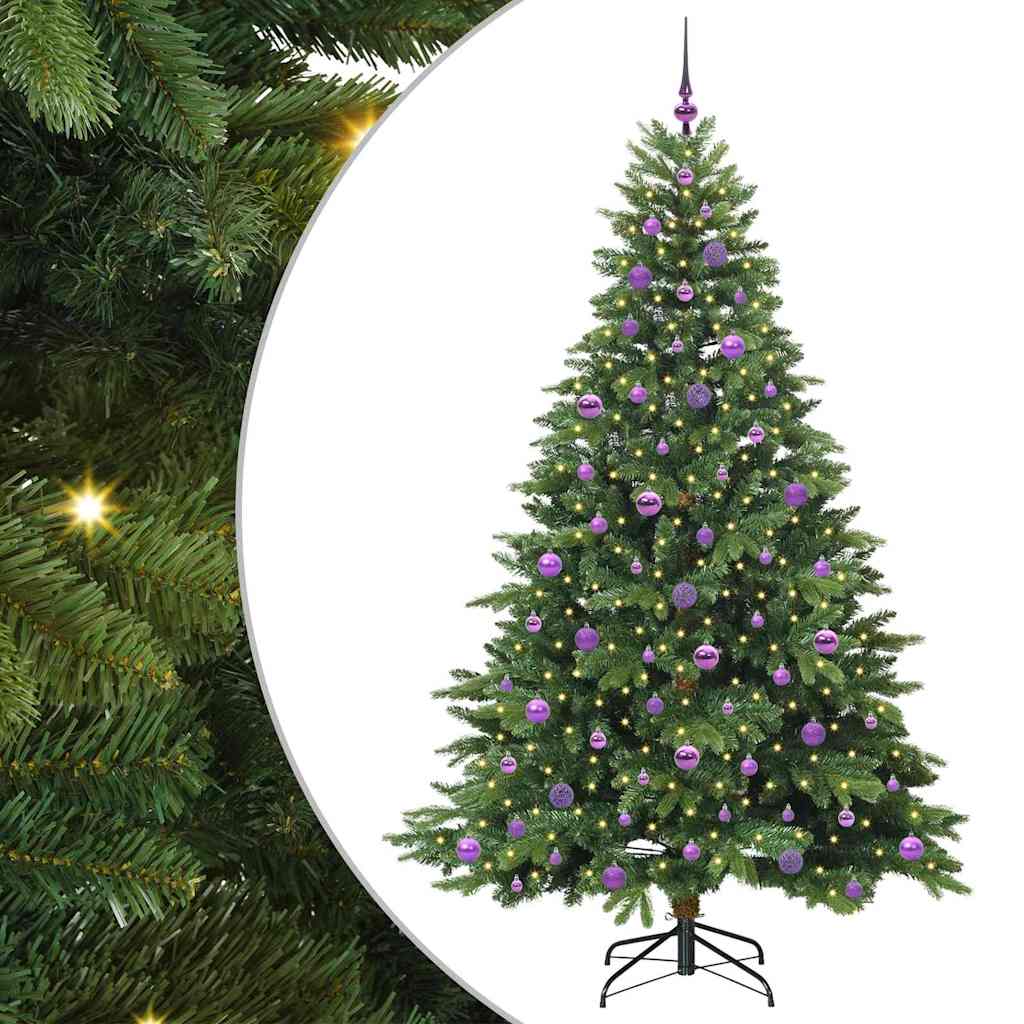 Albero di Natale artificiale Vidaxx con 300 LED con standard verde 210 cm PE e PVC