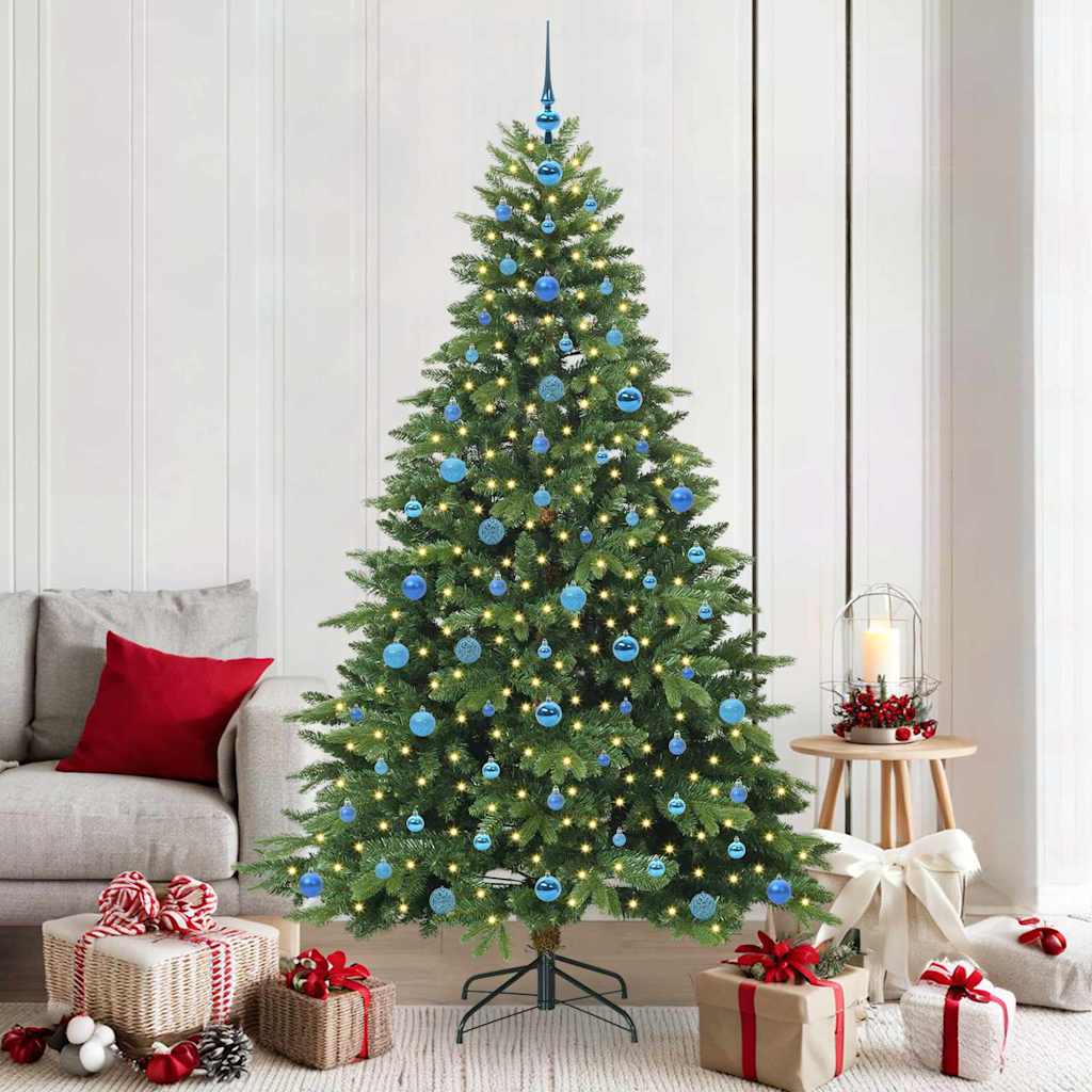 Albero di Natale artificiale Vidaxx con 300 LED con standard verde 210 cm PE e PVC