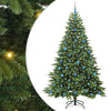Albero di Natale artificiale Vidaxx con 300 LED con standard verde 210 cm PE e PVC