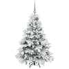 Albero di Natale artificiale Vidaxx con 150 LED con standard bianco 120 cm PE e PVC