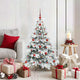 Árbol de Navidad artificial Vidaxx con 150 LED con PE y PVC blanco estándar de 120 cm