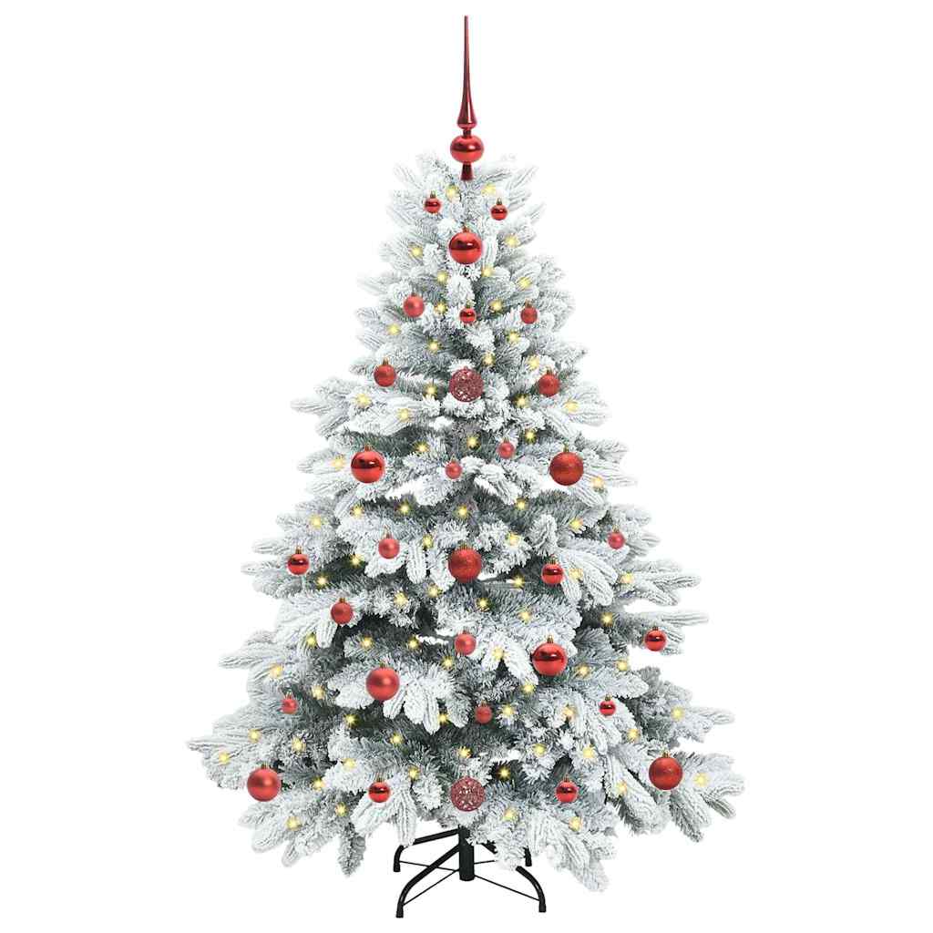 Árbol de Navidad artificial Vidaxx con 150 LED con PE y PVC blanco estándar de 120 cm