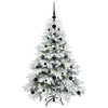 Albero di Natale artificiale Vidaxx con 150 LED con standard bianco 120 cm PE e PVC