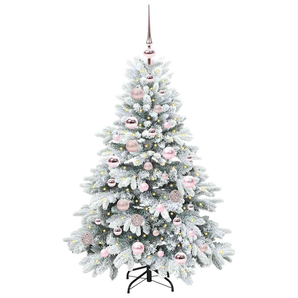 Vidaxl kunstkerstboom met 150 led met standaard wit 120 cm pe en pvc