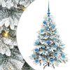 Árbol de Navidad artificial Vidaxx con 150 LED con PE y PVC blanco estándar de 120 cm
