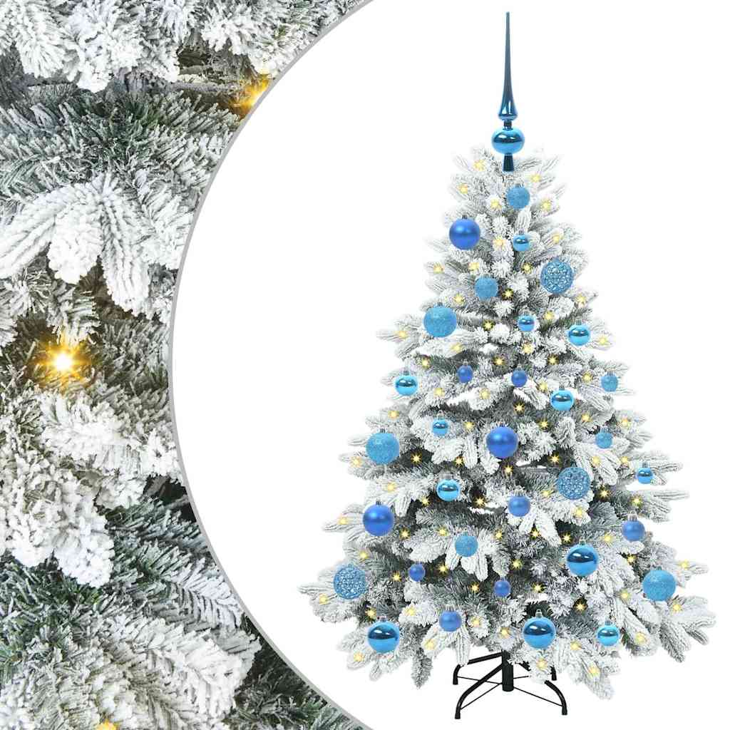 Árbol de Navidad artificial Vidaxx con 150 LED con PE y PVC blanco estándar de 120 cm