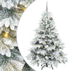 Vidaxl kunstkerstboom met 150 led met standaard wit 150 cm pe en pvc