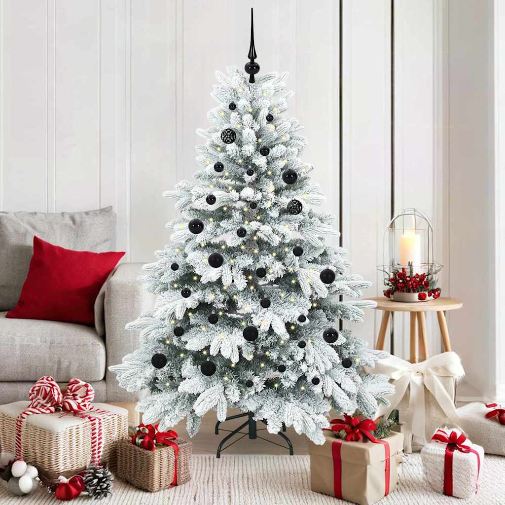 Árbol de Navidad artificial Vidaxx con 150 LED con PE y PVC blanco estándar de 150 cm