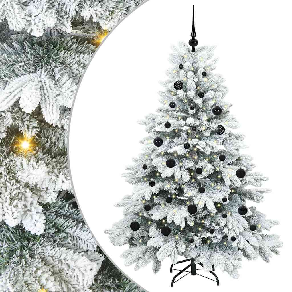 Árbol de Navidad artificial Vidaxx con 150 LED con PE y PVC blanco estándar de 150 cm