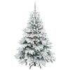 Árbol de Navidad artificial Vidaxx con 150 LED con PE y PVC blanco estándar de 150 cm