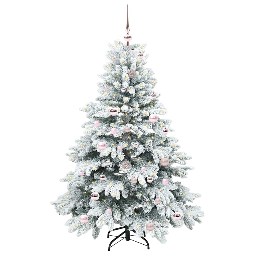 Árbol de Navidad artificial Vidaxx con 150 LED con PE y PVC blanco estándar de 150 cm
