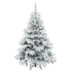 Árbol de Navidad artificial Vidaxx con 150 LED con PE y PVC blanco estándar de 150 cm