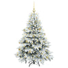 Árbol de Navidad artificial Vidaxx con 150 LED con PE y PVC blanco estándar de 150 cm