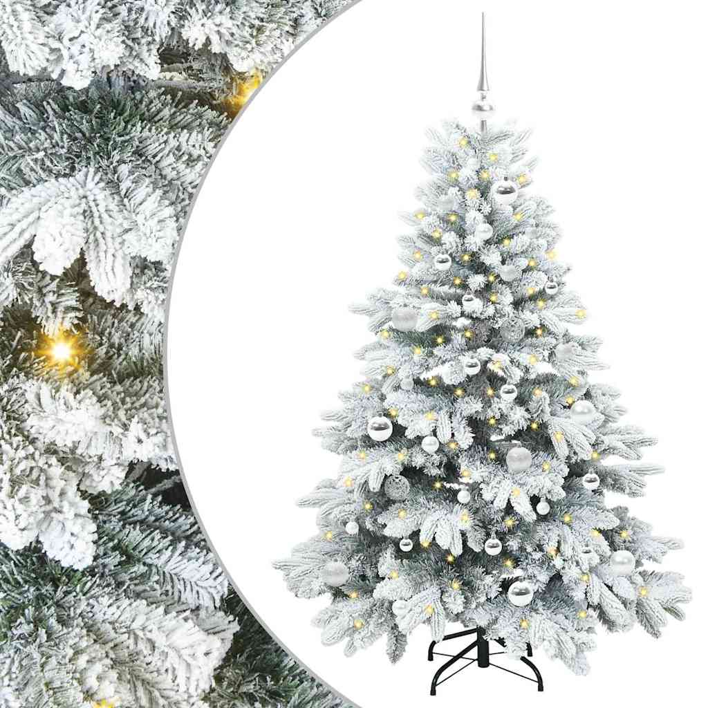 Vidaxl kunstkerstboom met 150 led met standaard wit 150 cm pe en pvc