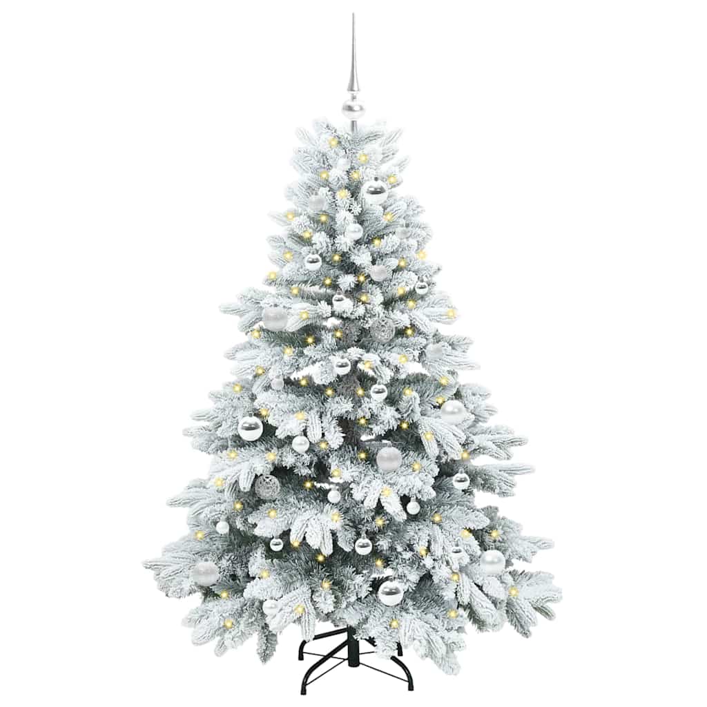 Vidaxl kunstkerstboom met 150 led met standaard wit 150 cm pe en pvc