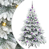 Árbol de Navidad artificial Vidaxx con 150 LED con PE y PVC blanco estándar de 150 cm