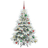 Vidaxl kunstkerstboom met 150 led met standaard wit 150 cm pe en pvc