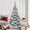 Árbol de Navidad artificial Vidaxx con 300 LED con PE y PVC blanco estándar de 180 cm