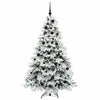 Árbol de Navidad artificial Vidaxx con 300 LED con PE y PVC blanco estándar de 180 cm
