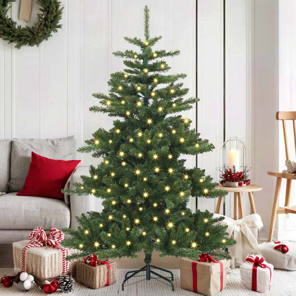 Vidaxx árbol de Navidad artificial plegable verde 150 cm PVC y acero