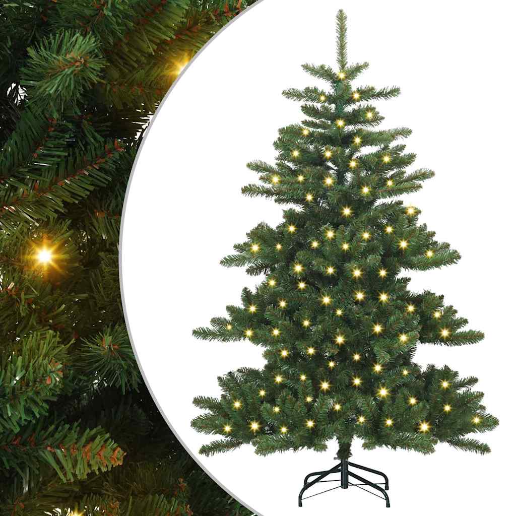 Vidaxx árbol de Navidad artificial plegable verde 150 cm PVC y acero