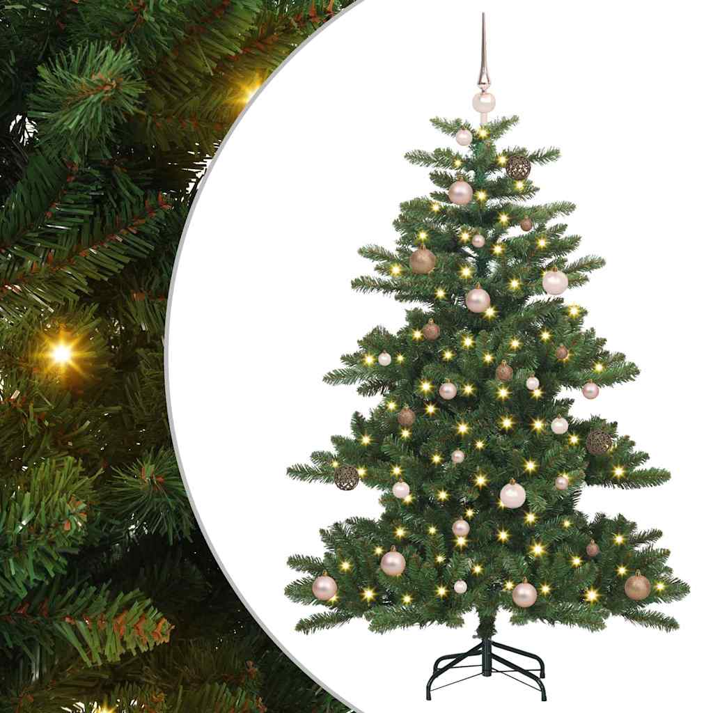 Vidaxx albero di Natale artificiale pieghevole verde 150 cm in PVC e acciaio