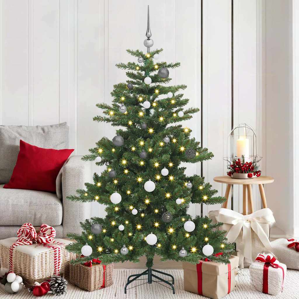Vidaxl kunstmatige inklapbare kerstboom groen 150 cm pvc en staal